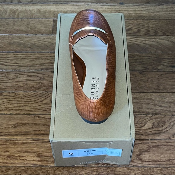 Journee Collection Tru Comfort Foam Wrenn Flats Tan Women’s Size 9 Vegan Leather - Picture 6 of 13
